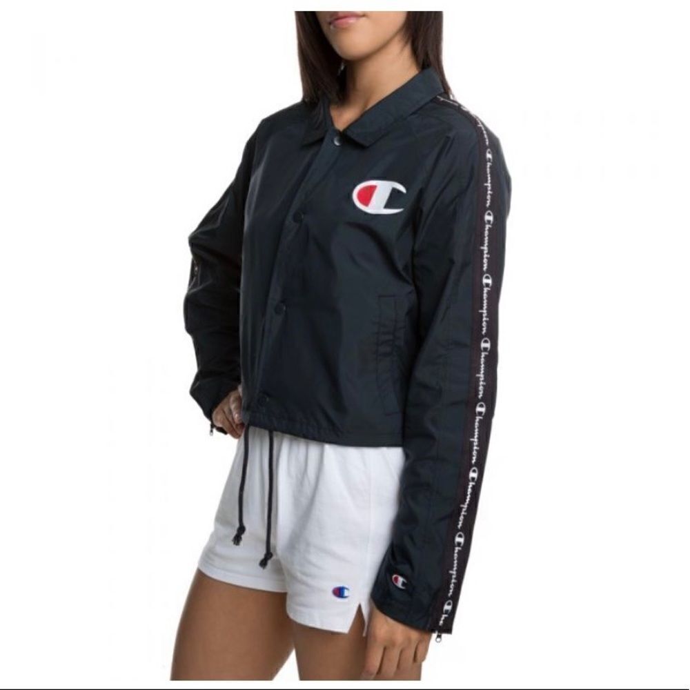 NWT Champion crop coaches jacket women’s M